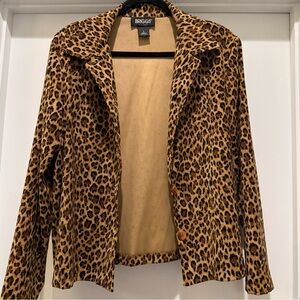 Briggs New York Animal Print Blazer
